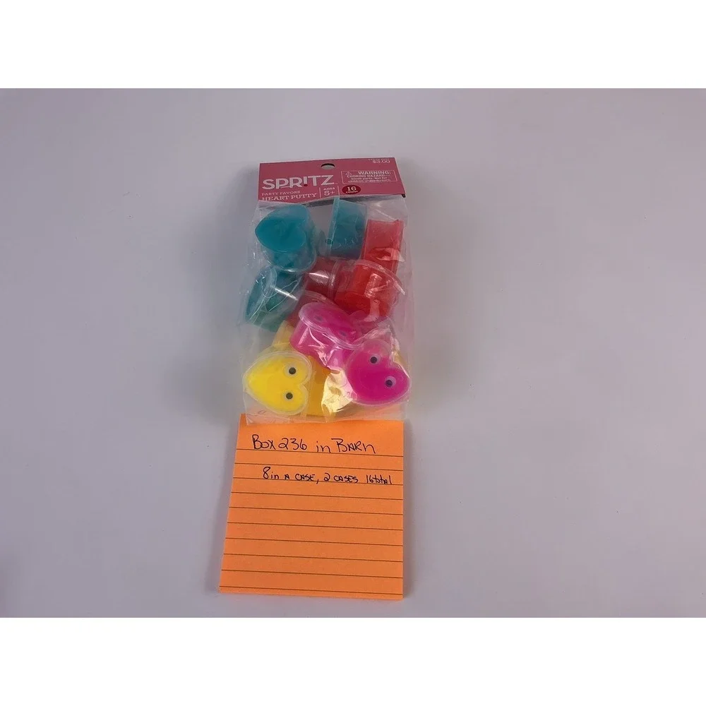 Spritz Heart Putty Party Favors Lot of 2 Packs 16 Count Each‎ Kids Goody Bag Toy